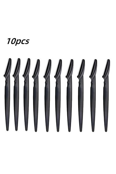 Choice Black-10pcs 30/12/10 Pcs Random Color Set Multipurpose Eyebrow Razor Tools And Facial Razor With Pre