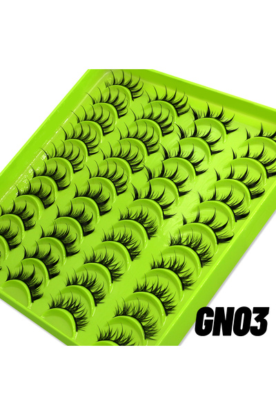 Choice1 20 زوجًا من رموش مانجا gn03 بأنماط متنوعة 5/9/20 زوجًا من رموش المنك ثلاثية الأبعاد وسداسية الأبعاد وثمانية الأبعاد ورموش طبيعية