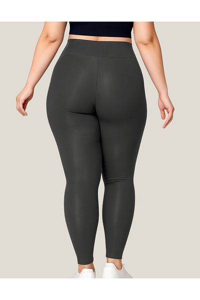 ALYA UNDERWEAR Plus Size Leggings Diving Fabric High Waist