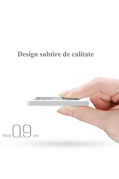 JustZEN Room Thermometer and Hygrometer JustZen™ XT52, LCD Screen, Professional White