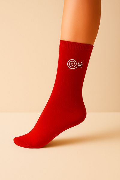 babbelt Red Flexible and Comfortable Socks