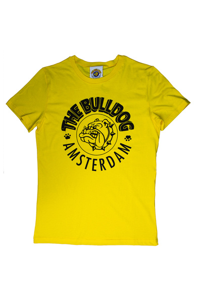 SAFECARE Tricou Galben The Bulldog Amsterdam Original Black Logo Marimea M