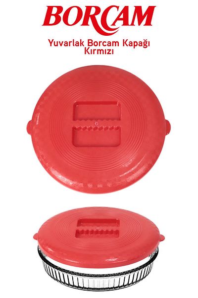 İronika Plastic Round Plexiglass Cover Red