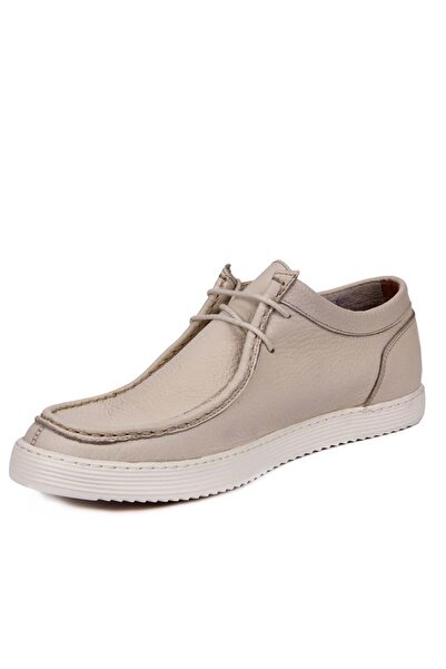 SailLakers - Beige Leather Men's Shoes 101-2669-He84