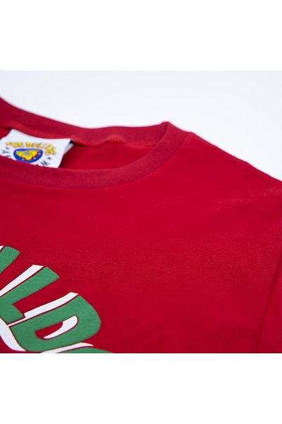 SAFECARE Red T-shirt The Bulldog Amsterdam Original Green Logo Size L