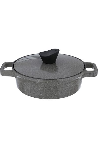 Tornado , 9-Piece Korean Granite Cookware Set, Dark Beige