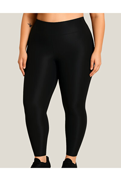 ALYA UNDERWEAR Plus Size Leggings Diving Fabric High Waist