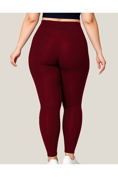 ALYA UNDERWEAR Leggings de mărime mare Tesatura de scafandru cu talie înaltă