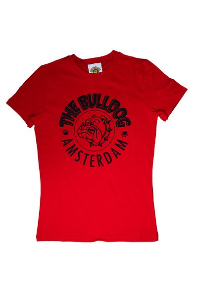 SAFECARE Tricou Rosu The Bulldog Amsterdam Original Black Logo Marimea S