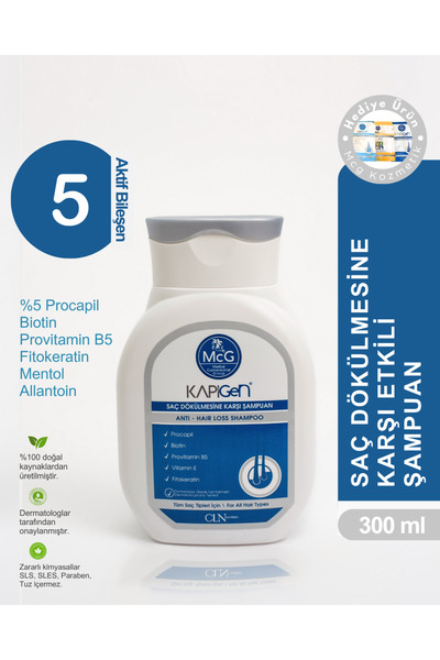 Kapigen Saç Dökülmesine Karşı Etkili Şampuan 300 ml