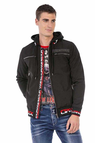 Cipo&Baxx Ανδρικό παλτό με κουκούλα Cj271 Softshell
