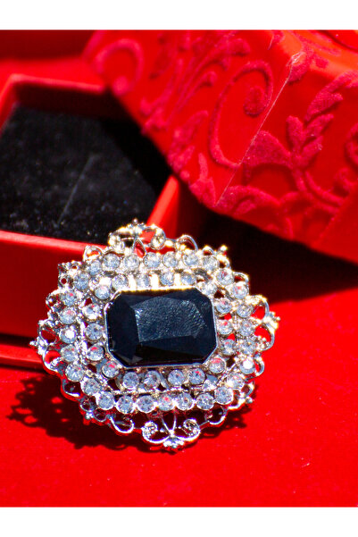 Tasarım Vintage Kristal Taşlı Broş