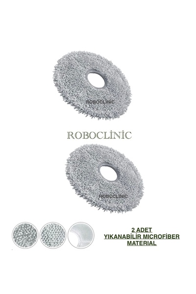 Roboclinic 2 mopuri din microfibră compatibile cu aspiratorul robot Dreame L1...