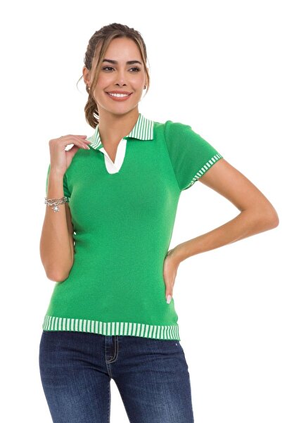 Cipo & Baxx Wt354 polo collar knitwear women's t-shirt