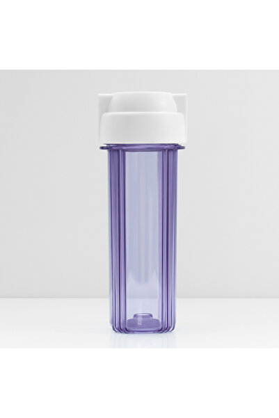 watalina 10" 1/4 Giriş Çıkış Bağlantı Şeffaf Filitre Housıng