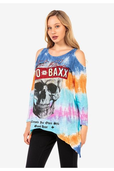 Cipo&Baxx Wl294 Μακρύ μπλουζάκι με σχέδιο