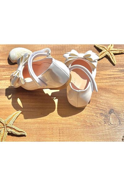 Turkuaz Baby Girl Bow First Step Orthopedic Ballerinas