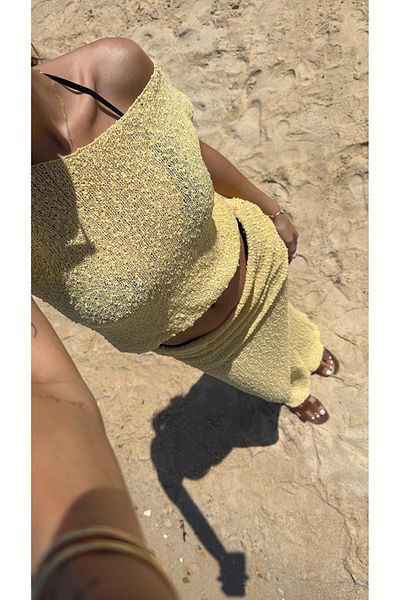 sinemkivanc co Textured Drape Double Suit
