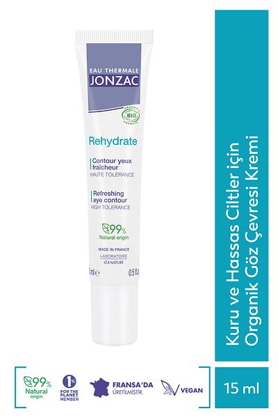Eau Thermale Jonzac كريم عضوي لمحيط العين للبشرة الجافة والحساسة 15 مل
