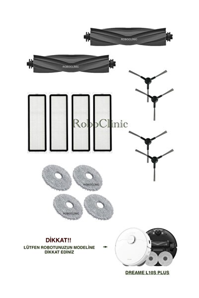 Roboclinic مكنسة كهربائية روبوتية Dreame L10s Plus متوافقة مع فرشاة رئيسية بد...