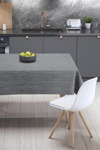 MORLİDO Yıkanabilir Silinebilir Leke Tutmaz Kumaş Görünümlü Hijyenik Masa Örtüsü