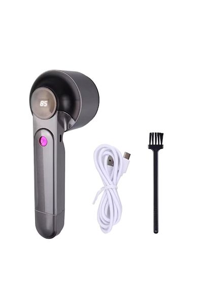 RARINCARE Aparat de Curatat Scame RARINCARE, 6 Lame, Rola Adeziva incorporata, Putere 3 W, Afisaj LED, Gri