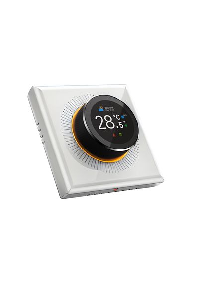BIRAI Termostat de cameră inteligent Wifi pentru centrală termică – ecran tactil și control rotativ