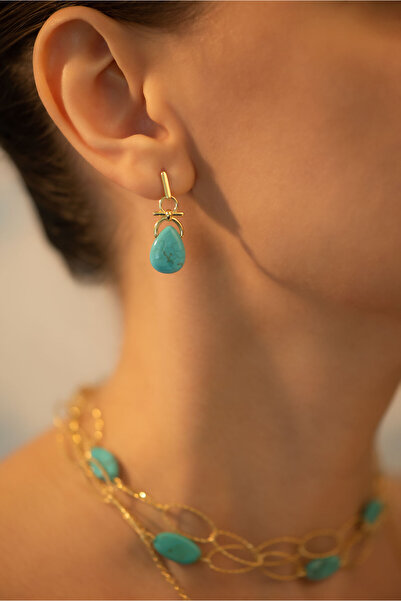 So CHIC... Mistik Ruh 18 Ayar Sarı Altın Kaplama Gümüş Doğal Taşlı Kolye