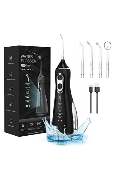 BIRAI Irigator oral profesional wireless, portabil, cu filet dentar L15 Smart