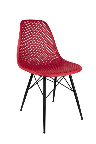 NEWBELLA Safir Sandalye Kırmızı – Bahçe, Mutfak, Kafe, Balkon