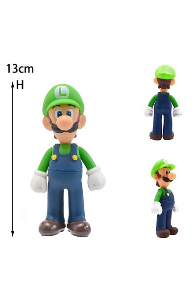 Takara Tomy Mario 4-12CM Mario Luigi Figure Toy Boo Goomba Yoshi Toad Koopa Troopa Action Model Dolls Red Pink Y