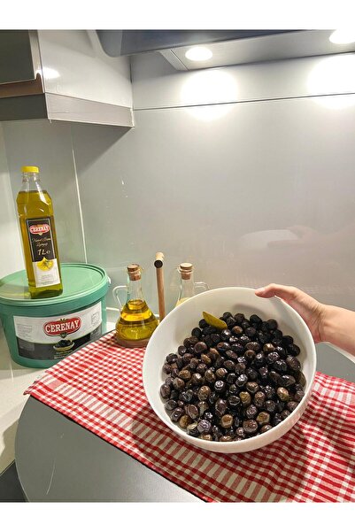 CERENAY ZEYTİNCİLİK Az Tuzlu Gemlik Yağlı Sele Sofralık Siyah Zeytin 231-260 ...