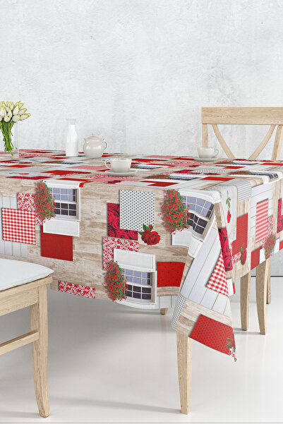 EMSAHOME Yıkanabilir Silinebilir Leke Tutmaz Hijyenik Muşamba Masa Örtüsü