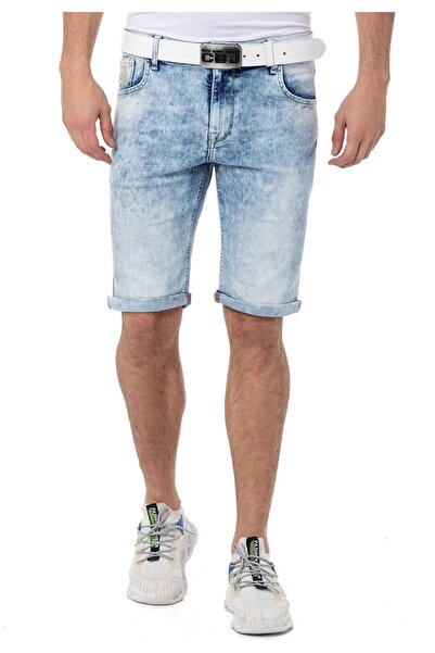 Cipo & Baxx CK266 Normal Bel Slim Fit Erkek Kot Şort