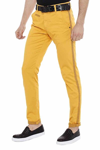 Cipo&Baxx Cd511 Desen Şeritli Casual Erkek Kot Pantolon