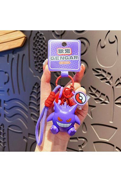 Choice Gengar Genuine Pokemon Keychain Pikachu Gengar Sylveon Sprigatito Quaxly Fuecoco Anime Action Figure