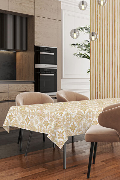 EMSAHOME Yıkanabilir Silinebilir Leke Tutmaz Muşamba Masa Örtüsü