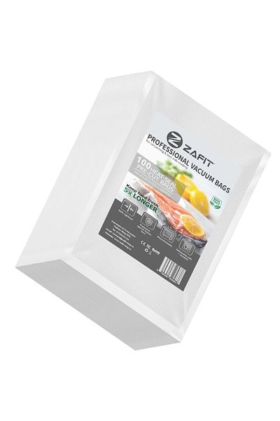 zafit Pungi Vidat Gofrate , 100 Bucati, 20 X 30 Cm, Reutilizabile, Rezistente, Sous Vide, Lavabile