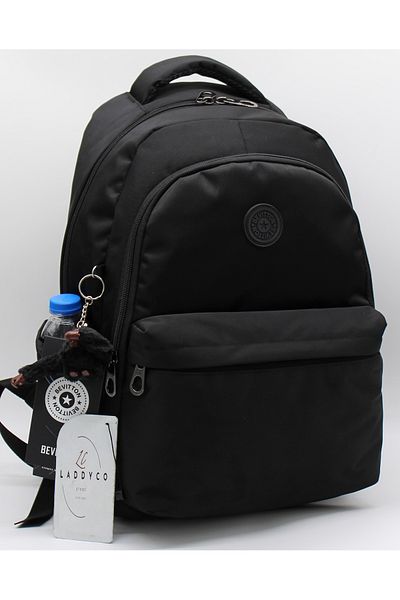 Bevitton Waterproof Special Betto's Fabric Unisex Black School Backpack 34100