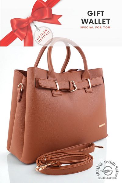 Armine Original Armine Premium Quality Women's Shoulder and Hand Bag Suitable for Daily Use Brown +1 395