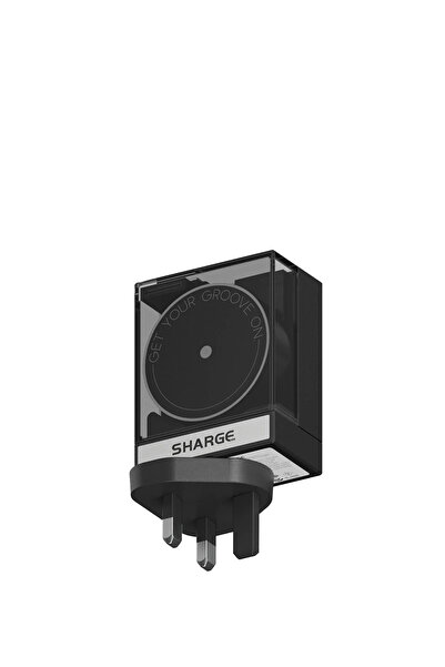 Sharge Retractable 65 Gan Siyah Şarj Cihazı