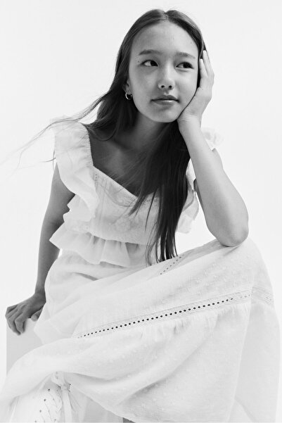 H&M Katlı ve Pamuklu Etek