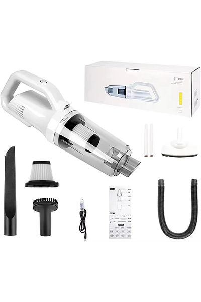 RARINCARE Aspirator Auto RARINCARE Portabil, 5 Filtre de rezerva, 19000 Pa, 120 W, Baterie de 6000 mAh, 5 Acce