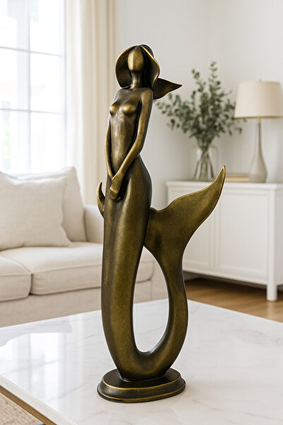 Seabysparkle Dekoratif kaideli deniz kızı heykeli