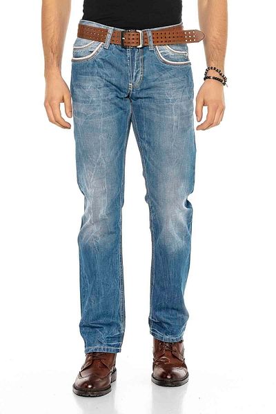 Cipo&Baxx C-0595 Ανδρικό τζιν παντελόνι Regular Fit με εσωτερική τσέπη