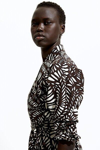 H&M Kuşaklı Gömlek Elbise