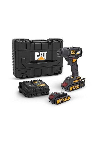 Caterpillar Cat DX71 18V 215N Cordless Impact Driver, High-Torque Impact Driver, Brushless Impact Driver with 3
