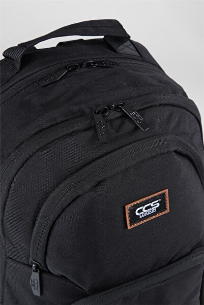 ÇÇS 51477 Шкільний рюкзак для ноутбука з відділеннями, чорний