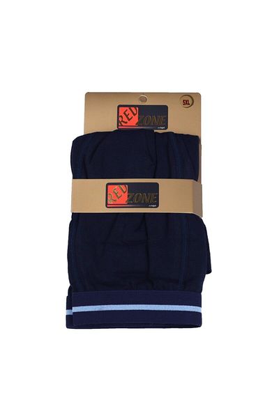 Redzone Ανδρικό μεγάλο μέγεθος Oversized Lycra Boxer Navy Blue 3xl-10xl