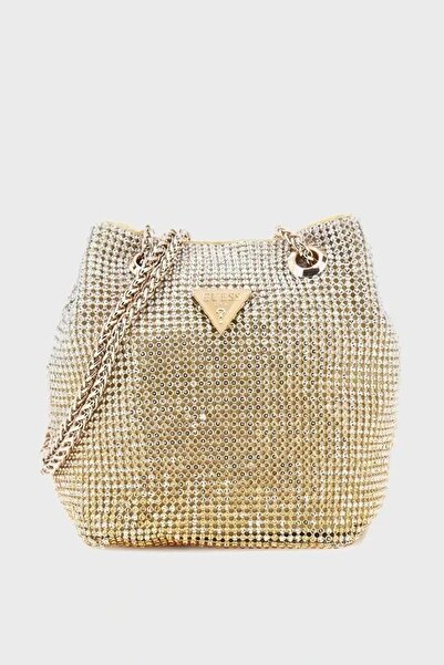 Guess Zalina Pouch Women's Yellow Shoulder Bag Hwor9350750-Gol